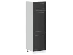 Meuble de rangement, armoire de cuisine porto noir bois d'ingénierie shl6161