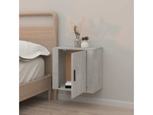Table de chevet - cabinet de chevet - table de nuit murale gris béton 50x30x47 cm