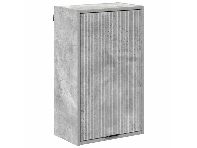  Cabinet de salle de bain, meuble de rangement gris béton 39x23.5x65 cm  - Conforama A