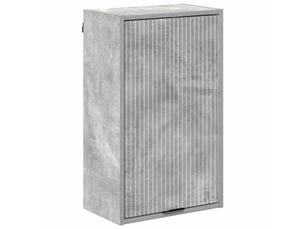 Cabinet de salle de bain, meuble de rangement gris béton 39x23.5x65 cm
