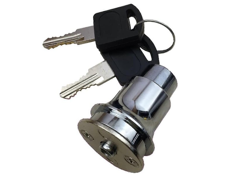  Serrure de porte en verre ronde, serrure pour vitre, serrure de placard en verre avec clé, serrures de porte de cave à vin, de bijouterie  - Conforama E