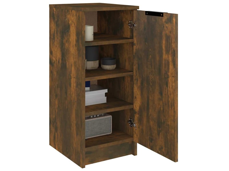  Meuble à chaussure | armoire à chaussures chêne fumé 30x35x70 cm bois d'ingénierie  - Conforama D