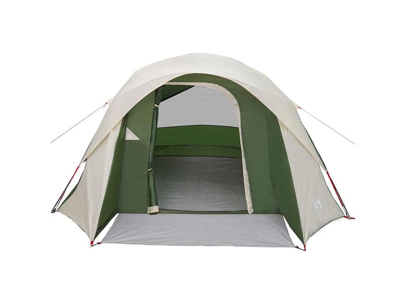  Tente de camping, tente de cabine familiale 6 personnes vert imperméable shl19254  - Conforama E