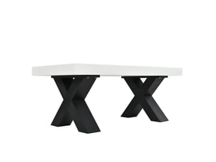 Table basse rectangulaire coloris bicolore LPOSPI  - 50 cmx100 cm
