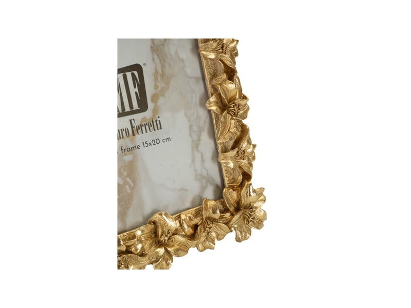  Cadre photo fleurs de lys giglio 15x20cm or  - Conforama D
