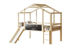 Lit mezzanine 90x200 cm <strong></strong> <strong></strong> coloris naturel