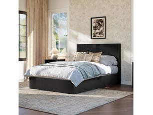 Lit coffre 140x200 cm MODENVIE   coloris noir
