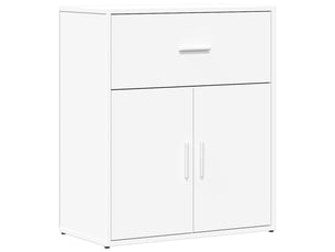 Buffet - bahut - meuble de rangement blanc 60x31x70 cm bois d'ingénierie