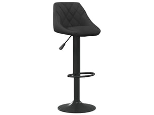 Tabouret de bar, chaise de bar noir velours shl98092