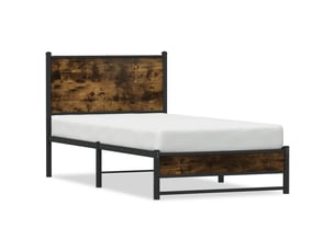 Lit simple 80x200 cm coloris marron