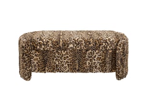 banc-coffre 115cm léopard kare design