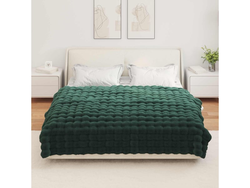  Couverture décorative, couverture antidérapante en fausse de lapin 4 pc 13.65 kg shl156  - Conforama D