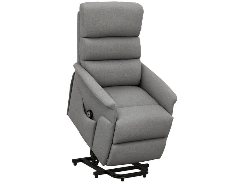 Fauteuil releveur électrique inclinable en tissu gris 66x90x96 cm  - Conforama A