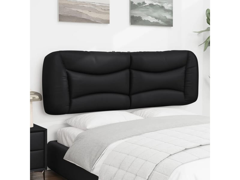  Coussin de tête de lit hvar noir 153 cm similicuir cf55958  - Conforama D