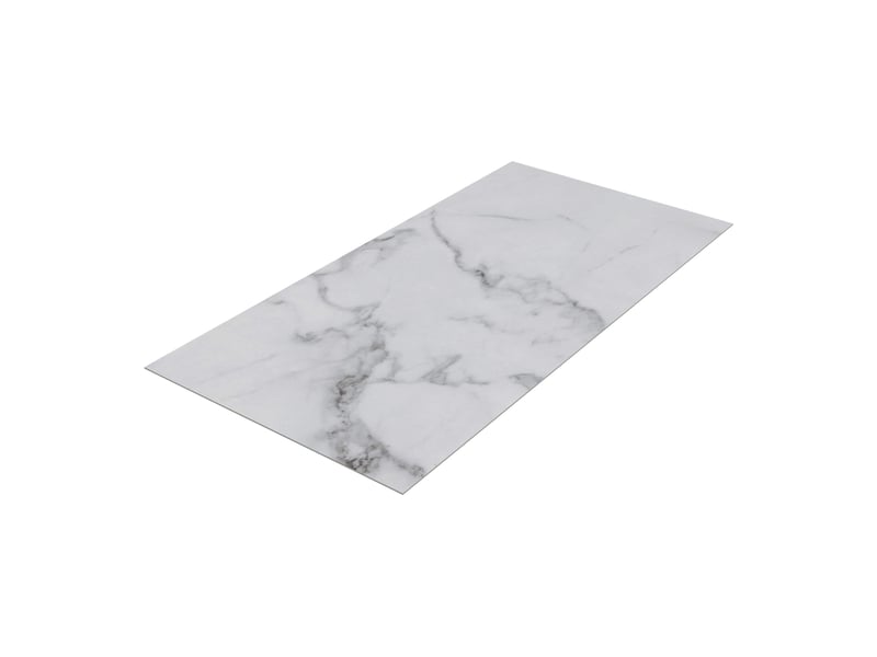  Set de 12 panneaux muraux décoratifs 120 x 60 cm marbre blanc 03_0010561  - Conforama B