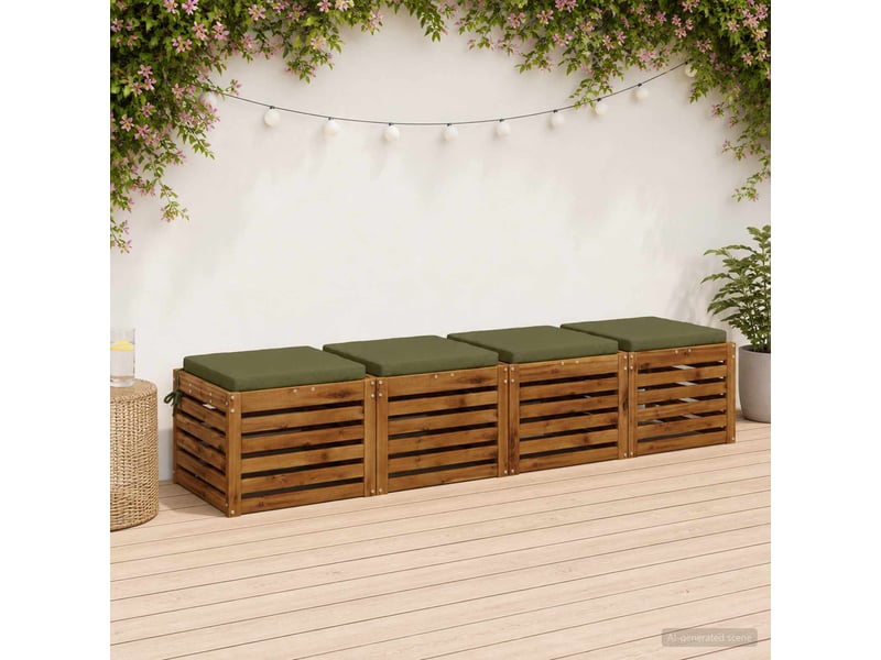  Lot de 4 coussins de siège, coussins d'assise soest 100 % polyester cf60212  - Conforama B
