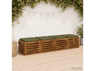 Lot de 4 coussins de siège, coussins d'assise soest 100 % polyester cf60212