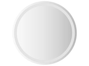 Miroir de salle de bain, miroir de toilette led transparent ø 60 cm verre trempé cf62638