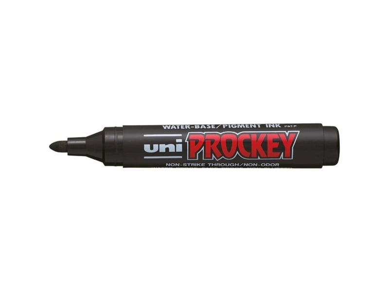  Marqueurs permanents 4 couleurs bleu noir rouge vert pointe conique 2,2 mm prockey  - Conforama E