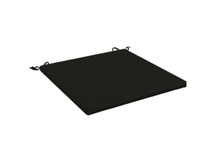 Coussin de siège, coussin d'assise 1 pièce soest 100 % polyester noir cf55661