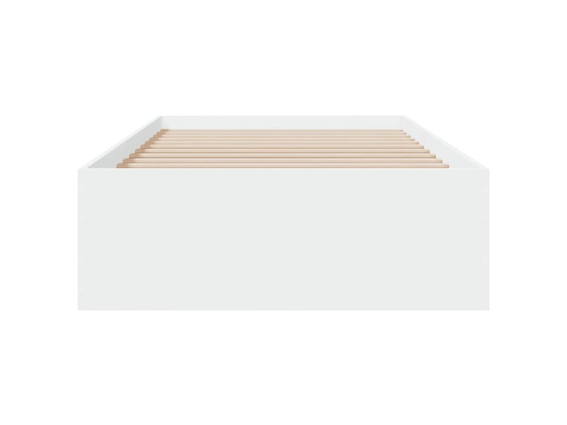  Lit simple- lit adulte -  cadre de lit avec tiroirs sans matelas blanc 100x200 cm  - Conforama C