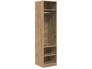 Armoire     <strong></strong> <strong></strong> coloris bois clair largeur 50 cm
