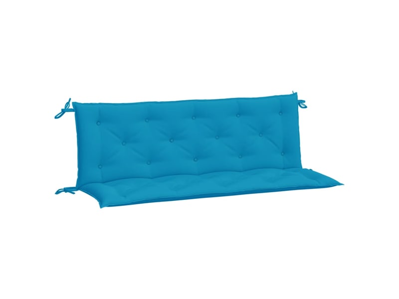  Lot de 2 coussins de banc de jardin, coussins d'assise bleu clair tissu oxford cf58637  - Conforama A