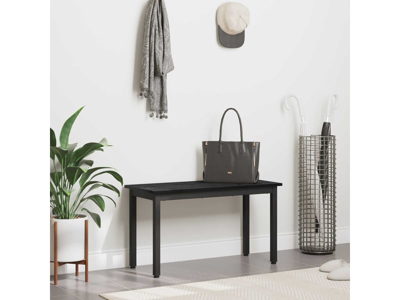  Banc d'entrée, banc d'intérieur chêne noir 80x35x45 cm bois d'ingénierie  - Conforama D