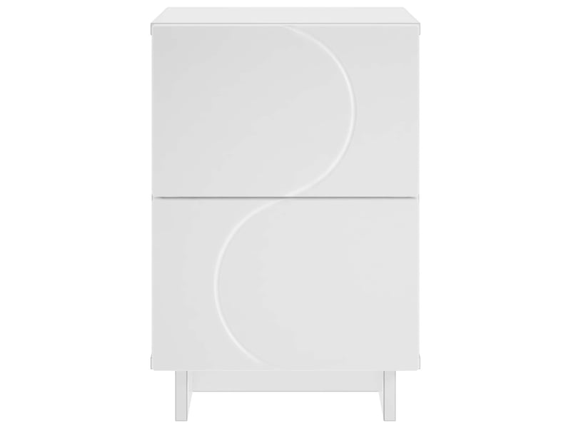  Table de chevet - cabinet de chevet - table de nuit blanc 33,5 x 34,5 x 50 cm bois d'ingénierie  - Conforama C