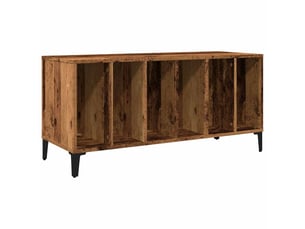Armoire à disques, armoire de rangement vieux bois 100x38x48 cm bois d'ingénierie shl83465