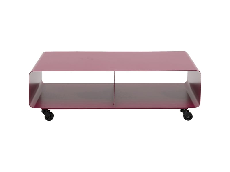  meuble tv lounge à roulettes violet kare design  - Conforama A