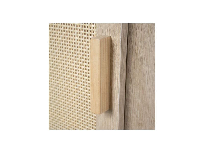 Meuble d'angle bois cannage 40 x 40 x 172 cm 62865 - Conforama E