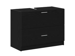 Cabinet de salle de bain, armoire salle de bain chêne noir 78 x 37 x 59 cm cf65344
