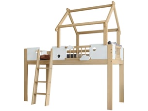 Lit mezzanine 90x200 cm <strong>MERAX</strong>  <strong>lit enfant bicolore</strong> coloris bicolore