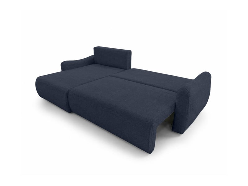  Apoline - canapé d'angle réversible convertible 4 places avec coffre en tissu  - Conforama B