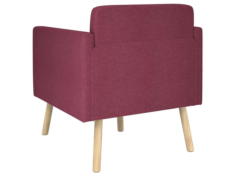 Vidaxl fauteuil d'appoint bordeaux tissu - Conforama E