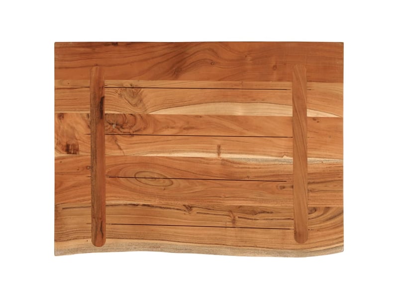 Comptoir de salle de bain, plan de travail 70x60x3,8 cm rectangulaire acacia cf65758 - Conforama E