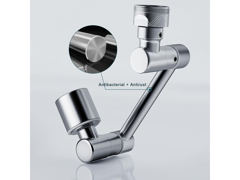  Aérateur de robinet, aérateur rotatif allongé de robinet durable, anti-éclaboussures, aérateur de robinet économiseur d'eau cuisine  - Conforama C