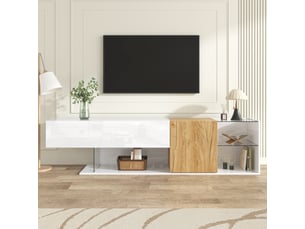 Meuble tv coloris bicolore 180 cm <strong>OOIILLEE</strong>  <strong>Luxe haut de gamme</strong>