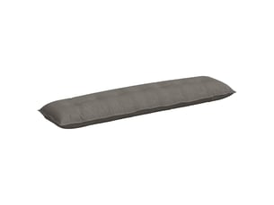 Coussin de dos, coussin de dossier gris clair 200 x 50 cm tissu en velours côtelé cf54667