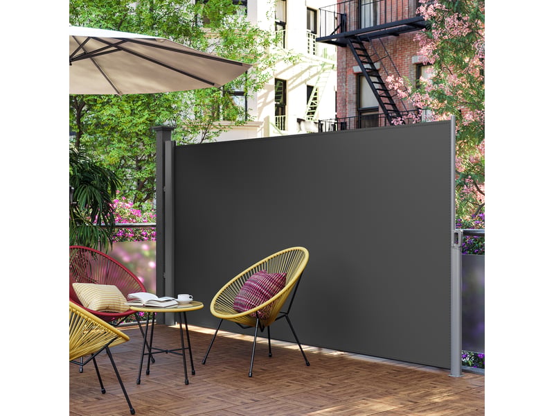 Store Extérieur Vertical LIFERUN 160x240 Cm - Imperméable, Protection UV, Réglable En Hauteur | Pour Balcon, Terrasse, Jardin
