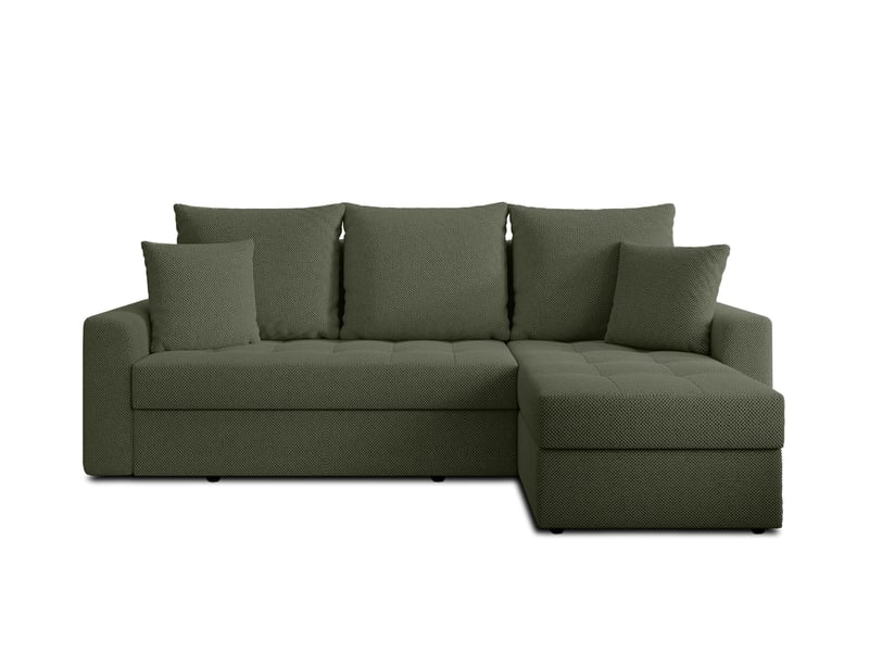 Canapé d’angle karaman 238 cm vert convertible avec coffre Karaman - Conforama A