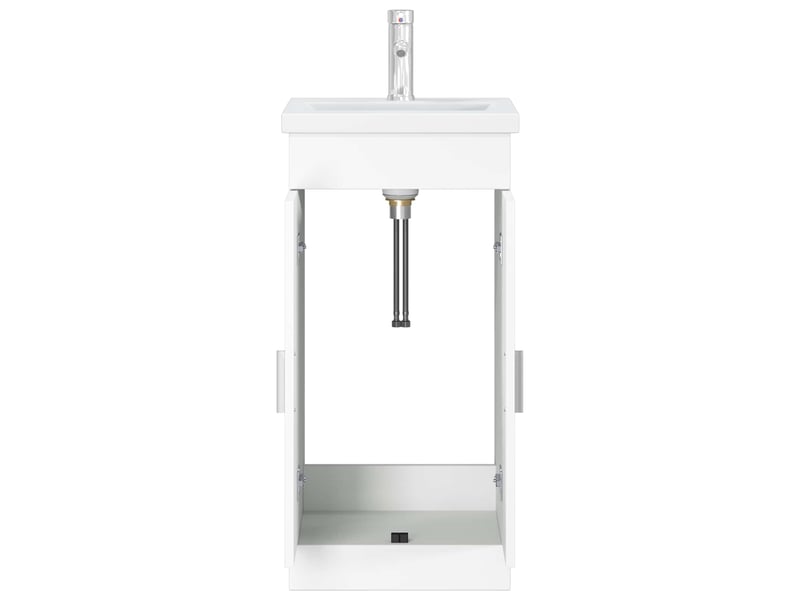 Meuble de salle de bain avec évier blanc 42x40x84.5 cm shl8090 - Conforama D