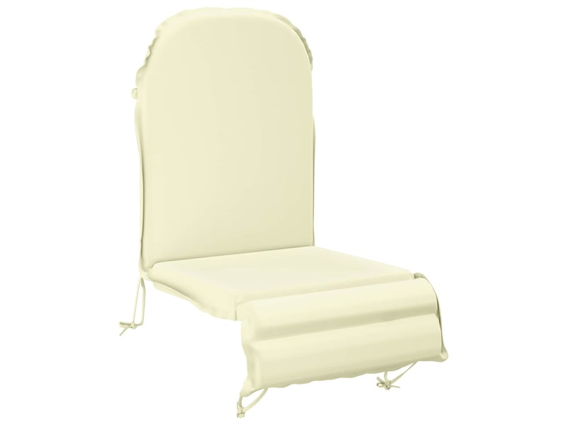  Coussin de transat ensoleillé, coussin pour bain de soleil gemert 100 % polyester crème cf56033  - Conforama A