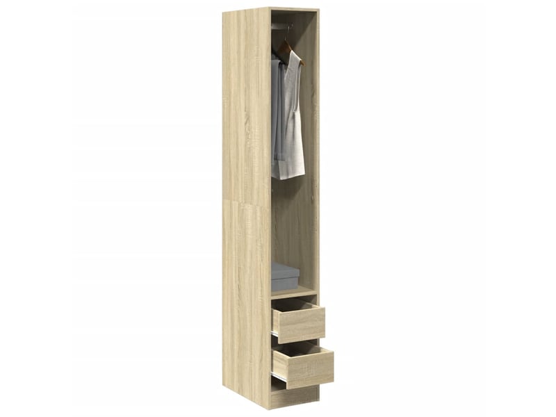  Garde-robe, armoire de rangement chêne sonoma 30x50x200 cm bois d'ingénierie shl71350  - Conforama B