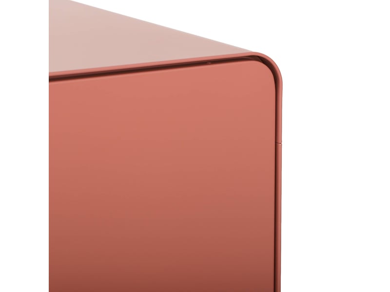  Commode armoire métal 2 portes terracotta - tribeca  - Conforama E