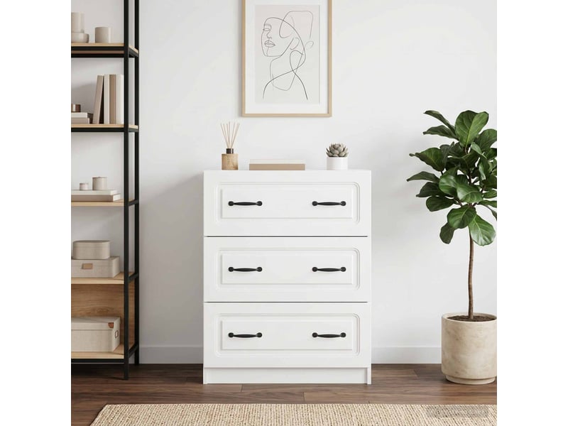  Armoire de rangement bureau, armoire à tiroirs 66 x 34,5 x 87 cm bois d'ingénierie shl44  - Conforama B