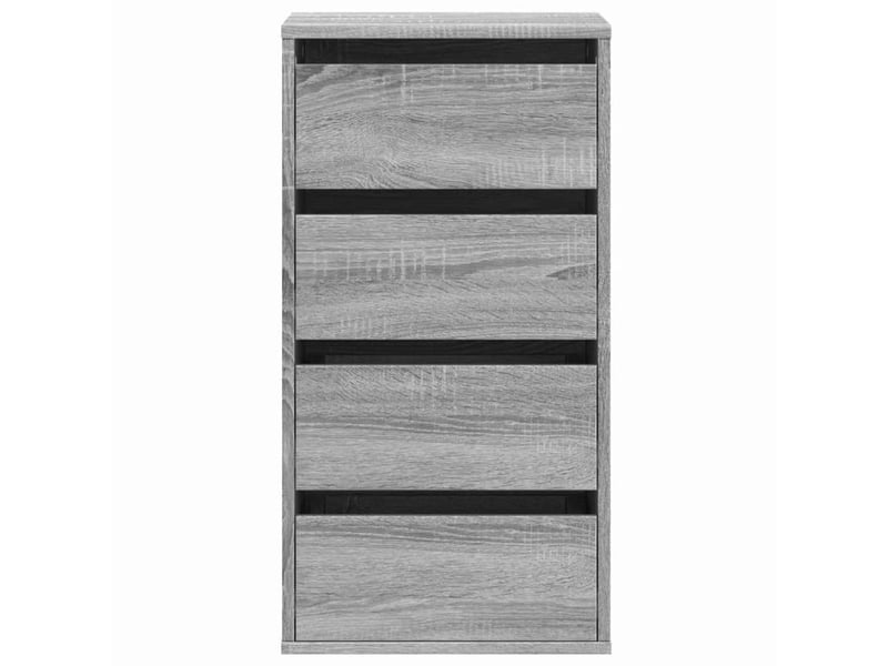  Commode chambre adulte, commode d'angle sonoma gris 40x41x76 cm bois d'ingénierie  - Conforama D