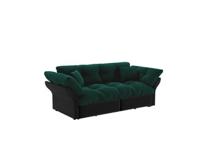 Canapé droit convertible MODENVIE 2 places Velours vert