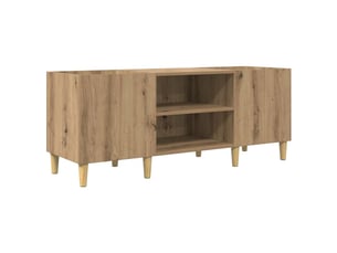 Meuble à vinyles, meuble de rangement salon 121 x 38 x 48 cm bois d'ingénierie